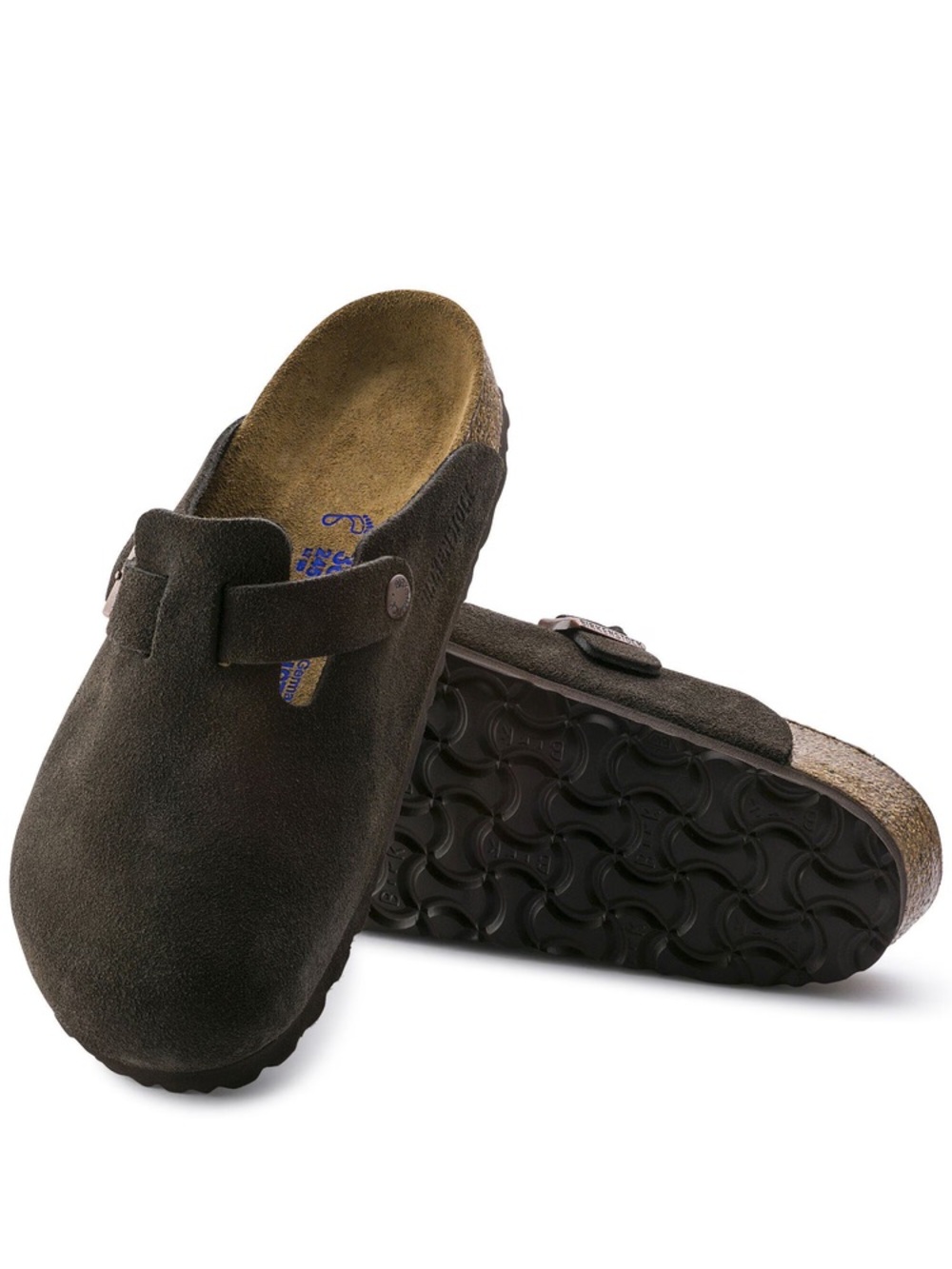 Birkenstock Kids Suede Clog in Dark Brown Sz F8 M 6